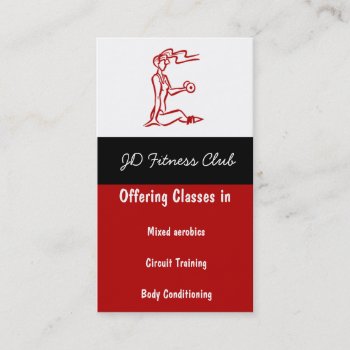 Fitness Business Cards by MG_BusinessCards at Zazzle