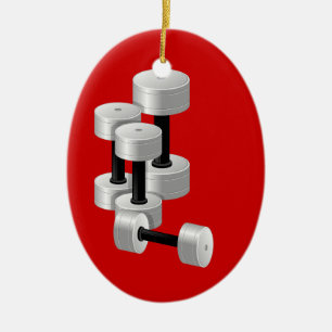 Fitness! by SRF Ceramic Ornament