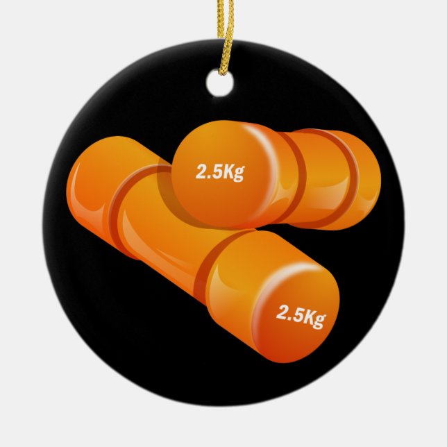 Fitness! by SRF Ceramic Ornament (Front)