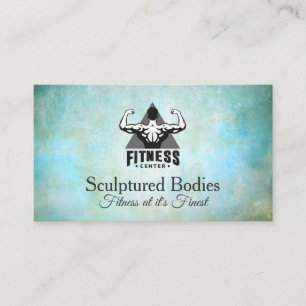 Fitness Center Logo Gym Appointment Card
