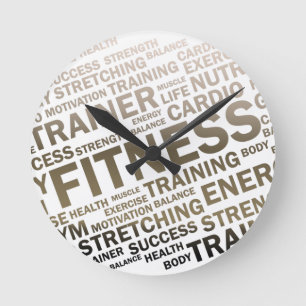 Fitness Center/Personal Trainer Wall Clock