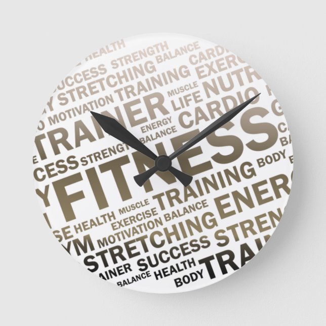 Fitness Center/Personal Trainer Wall Clock (Front)