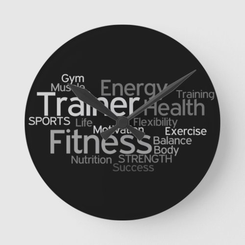 Fitness CenterPersonal Trainer Wall Clock