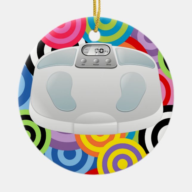 Fitness! Ceramic Ornament (Front)