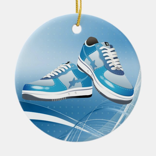 Fitness! Ceramic Ornament (Front)