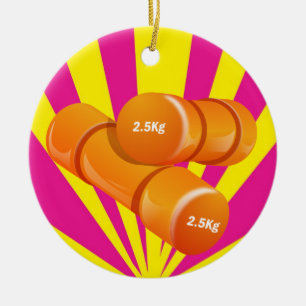 Fitness! Ceramic Ornament