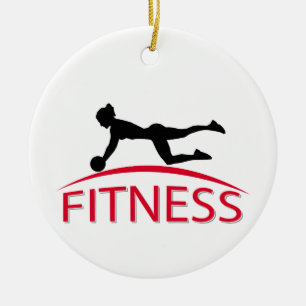 Fitness Ceramic Ornament