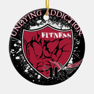 Fitness Ceramic Ornament