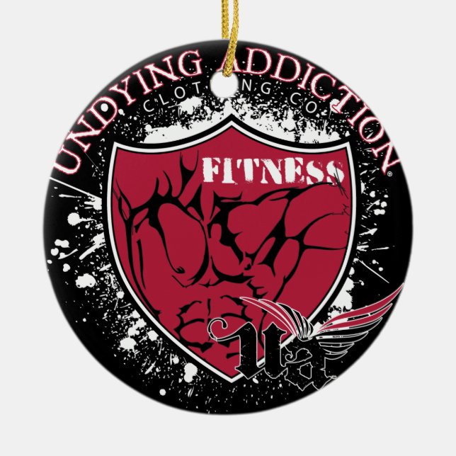 Fitness Ceramic Ornament (Front)