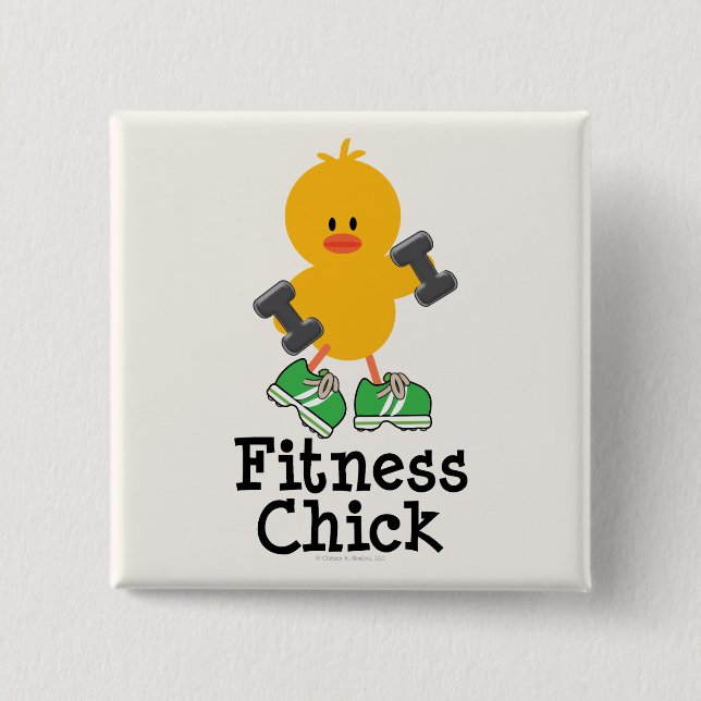 Fitness Chick Button (Front)