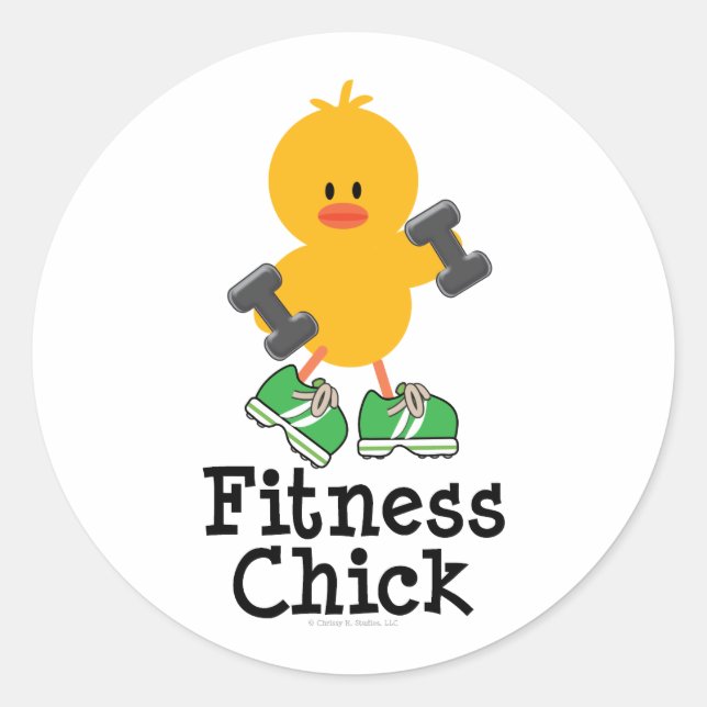 Fitness Chick Stickers (Front)