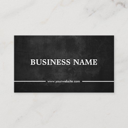 Fitness Classy Grunge Dark Personal Trainer Business Card