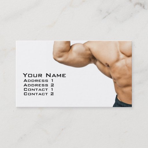 Customizable Fitness Coach Business Card