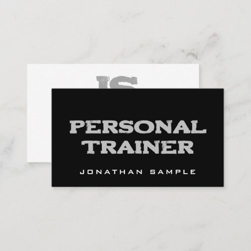 Fitness Coach Personal Trainer Modern Professional Business Card