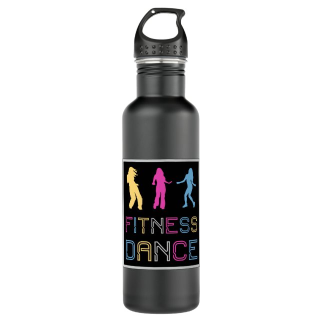 Fitness Dance Gym Dancing Workout Sport Gift Idea Stainless Steel Water Bottle (Front)