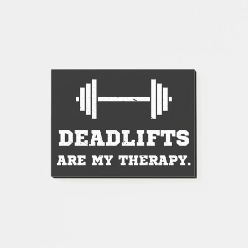 Fitness Deadlifts Are My Therapy Post_it Notes