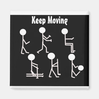 Fitness Design in Black and White Magnet