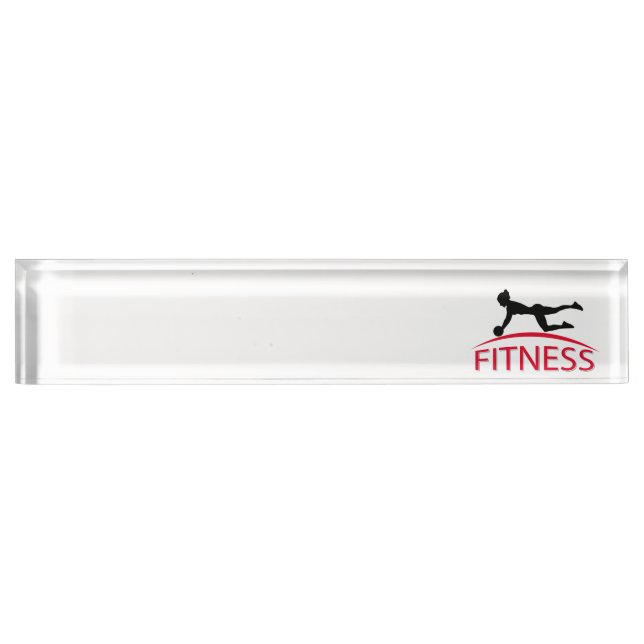 Fitness Desk Name Plate (Front)