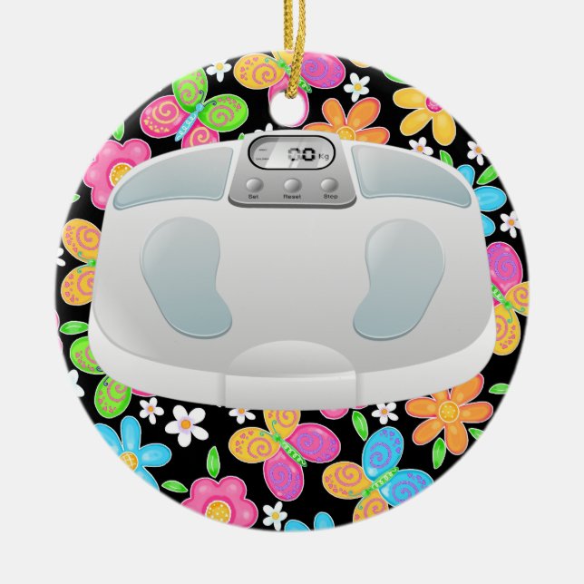 Fitness! Diet! Exercise! Decor Ceramic Ornament (Front)