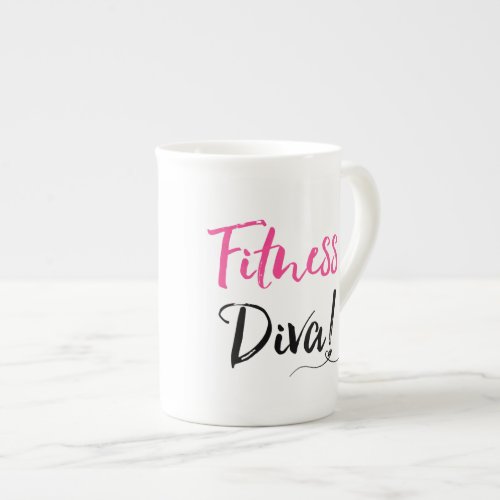 FITNESS DIVA BONE CHINA MUG