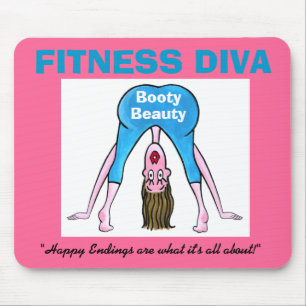 FITNESS DIVA - Booty Beauty Mouse Pad