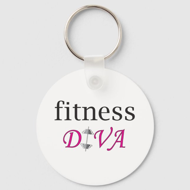 Fitness Diva Keychain (Front)
