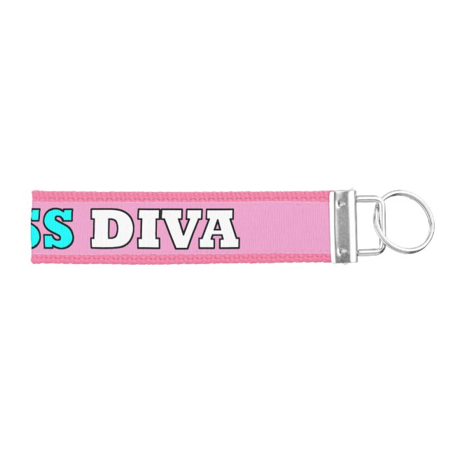 "FITNESS DIVA" WRIST KEYCHAIN (Keys on Right)