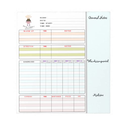 Fitness Do It for your Own Motivational Planner Notepad