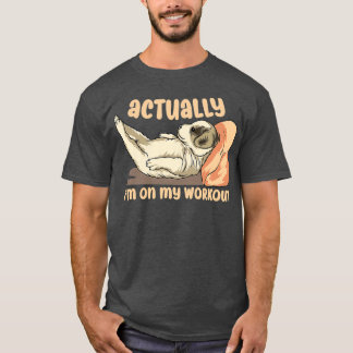 Fitness Dog Funny Lazy Puppy Workout  T-Shirt