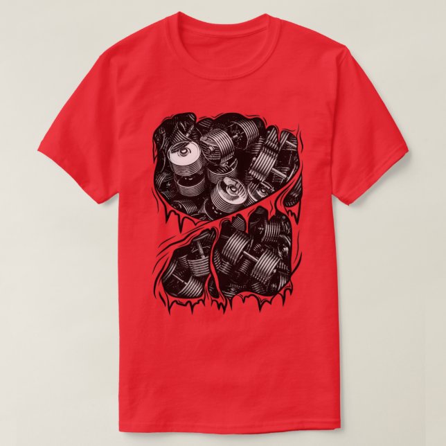 Fitness Dumbbells Inside Athlete Gym Halloween Cos T-Shirt (Design Front)