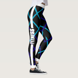 Fitness/Energy (White Trim) Leggings