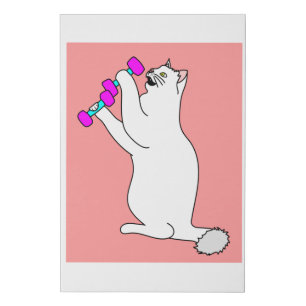 Fitness Enthusiastic Animal Sport Animal Faux Canvas Print