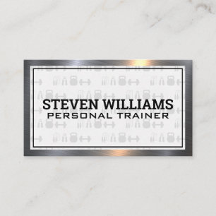 Fitness Equipment Personal Trainer Business Card