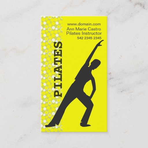 Customizable Fitness Exercise  Aerobic Dancers Business Card Templates