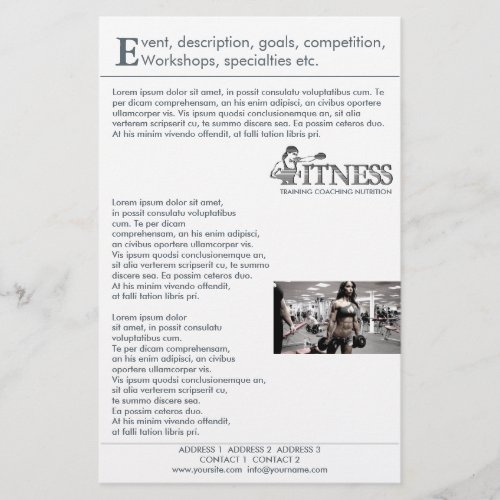 FITNESS  Flyer Invitation Flyer