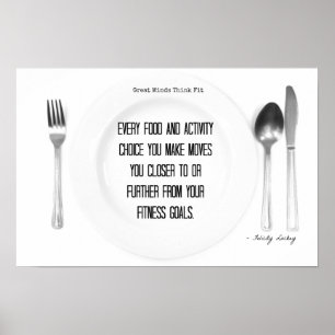 Fitness Food and Activity Choices! Poster