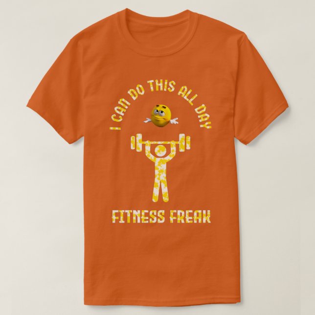 FITNESS FREAK Weightlifter T-Shirt (Design Front)