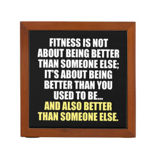 Fitness Funny Motivational Pencil/Pen Holder