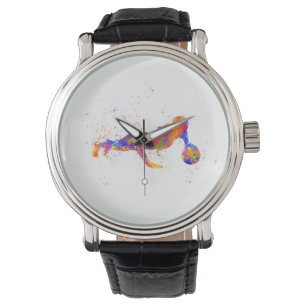 Fitness ginmasta en acuarela watch