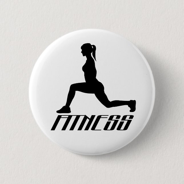 Fitness girl button (Front)
