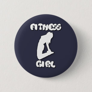 fitness girl button