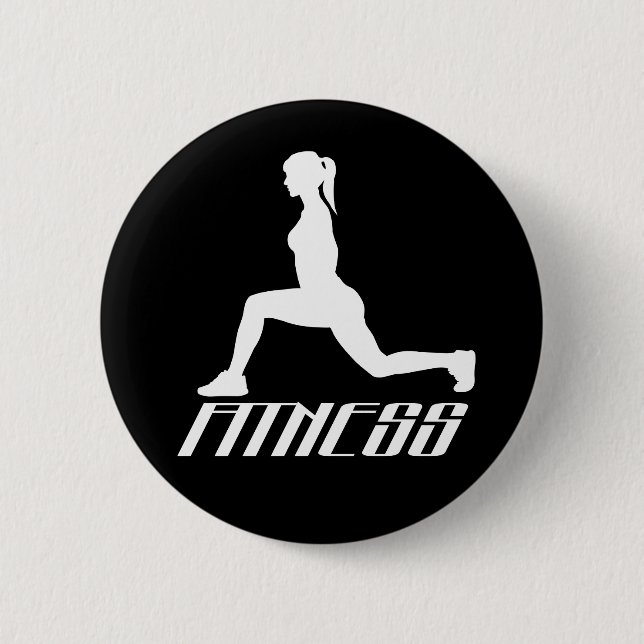 Fitness girl button (Front)
