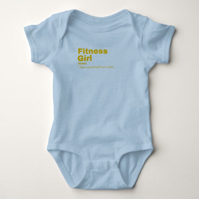 Fitness Girl - Fitness Baby Bodysuit (Front)