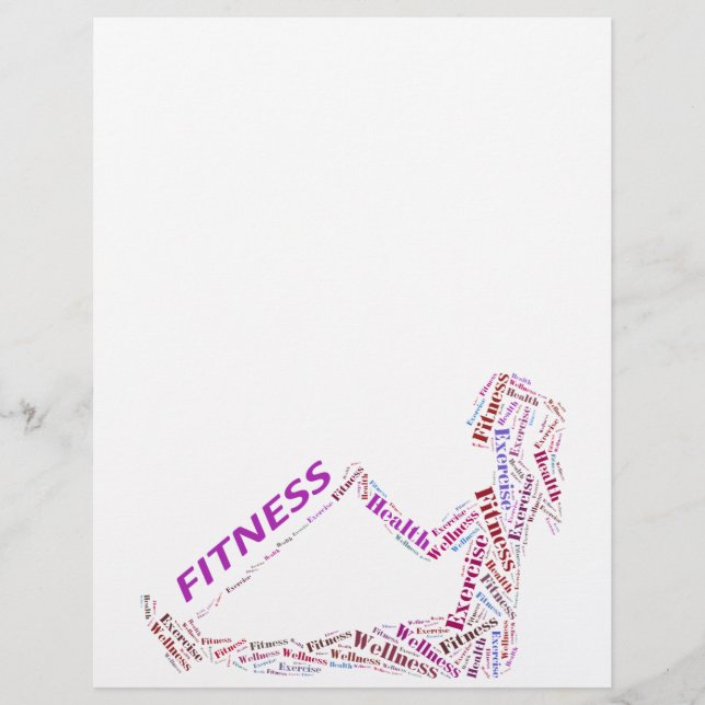 Fitness girl flyer (Front)