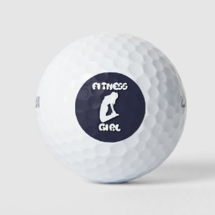 fitness girl golf balls