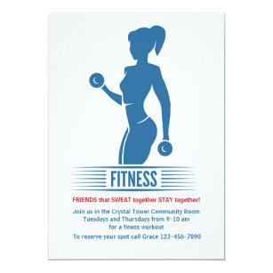 50% Off Physical Fitness Invitations – Limited Time Only | Zazzle