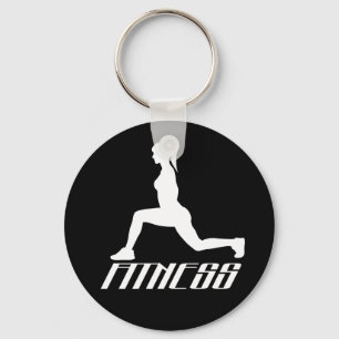 Fitness girl keychain