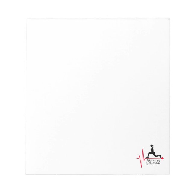 Fitness girl notepad (Front)