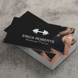 Fitness Girl Personal Trainer Professional Business Card
