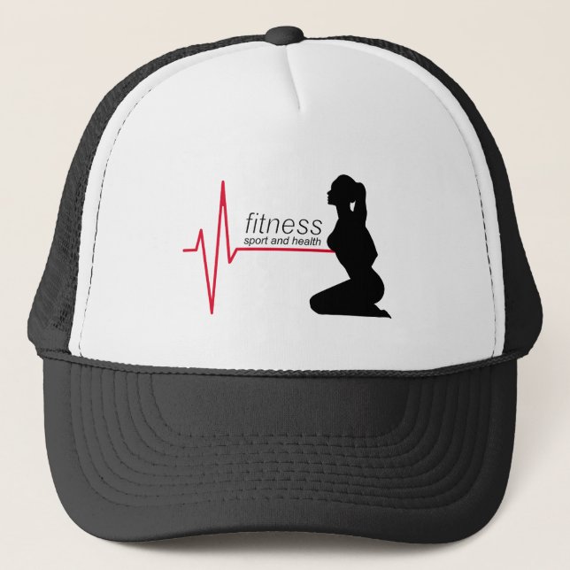 Fitness girl trucker hat (Front)